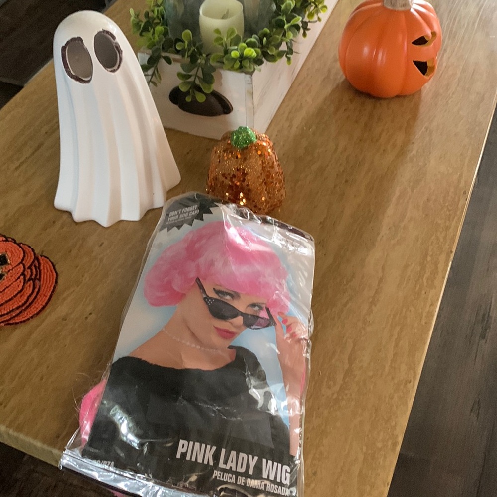Pink lady wig